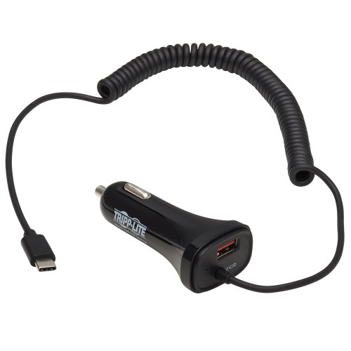 mWorks mPower 3.4 Amp Dual USB Car Charger with Micro USB Cable Black Retail Packaging 