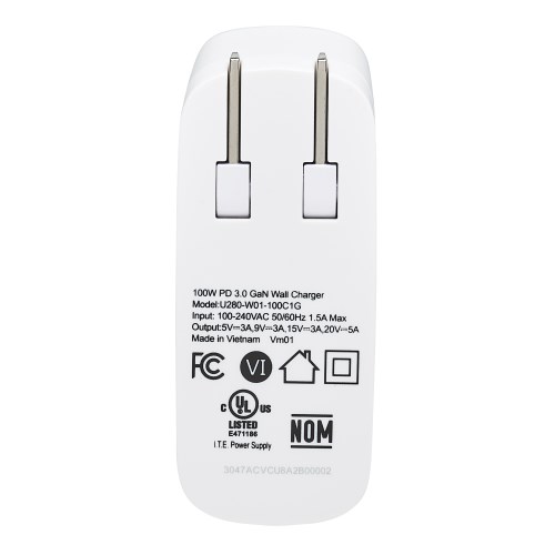 Advance PowerFlex Chargeur mural USB-C 100W (Blanc) - USB