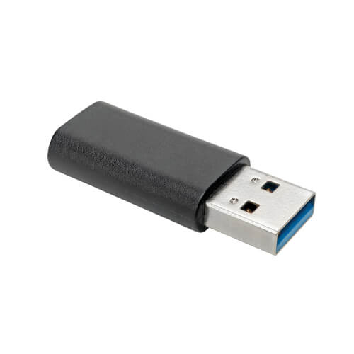 Hukz USB C Female to USB Male Adapter USB A to C Adapter With Indicator Light für Externe Festplatte und andere Geräte Schwarz 
