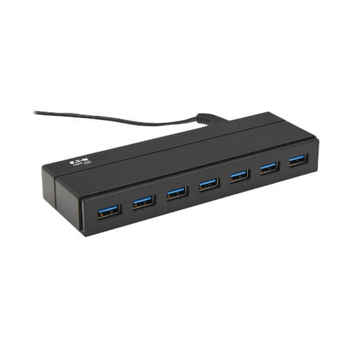 Inland 7 Port USB 3.0 Hub - Black - Micro Center