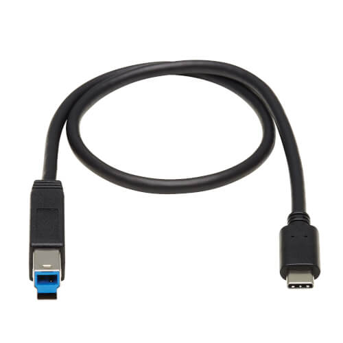 USB-C to USB-B Cable - USB 3.2 Gen 2, 10 Gbps, Thunderbolt 3 Compatible, 20  in.