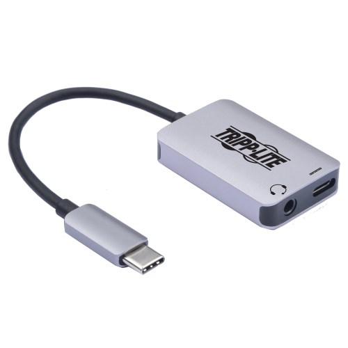 to Audio Jack, with Pass-Through USB-C and PD Charging | Eaton