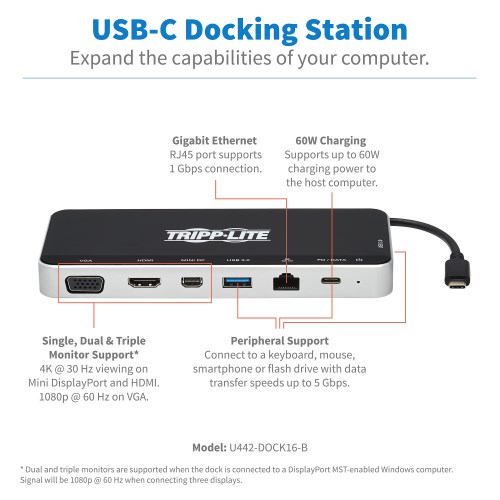 U442-DOCK16-B other view large image | Docks, Hubs & Multiport Adapters