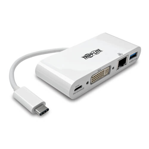 CY USB-C Type-C to Ethernet & USB2.0 Female Type C Multiport Adapter Docking 