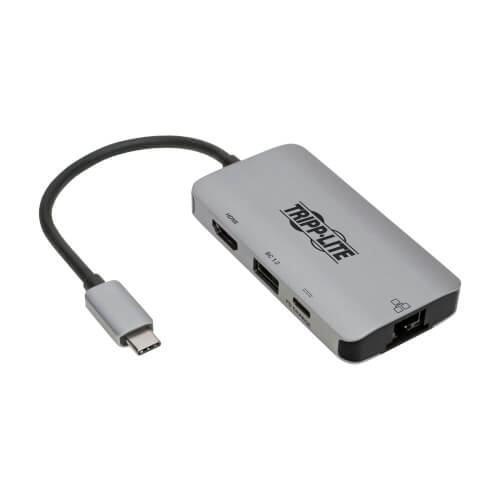 USB-C Multiport Adapter, 4K HDMI, USB-A, GbE, 100W PD 3.0 | Tripp Lite