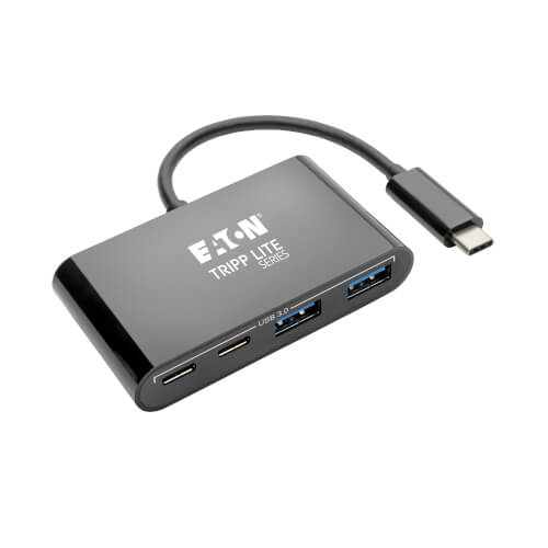 4-Port Hub, C to 2x USB-A, 2x USB 3.0. | Eaton