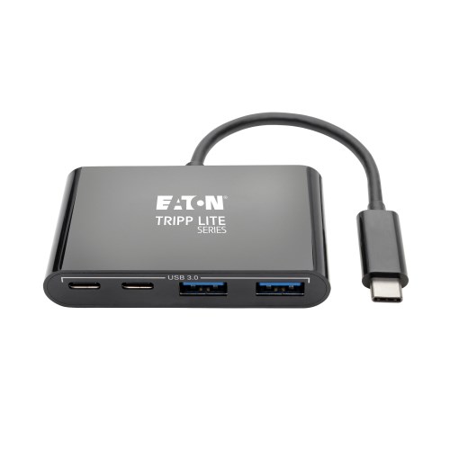 Tripp Lite U460-003-3AGALC 3-Port USB-C Hub - USB 3.2 Gen 1, 3 USB-A Ports,  GbE, Thunderbolt 3 - Pro AV Warehouse