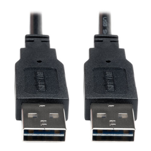 UR030-06N Reversible A to 5Pin Mini B M/M 6-in. Tripp Lite Universal Reversible USB 2.0 Hi-Speed Cable 