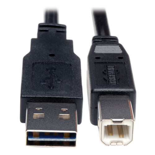 6-in. UR030-06N Tripp Lite Universal Reversible USB 2.0 Hi-Speed Cable Reversible A to 5Pin Mini B M/M 
