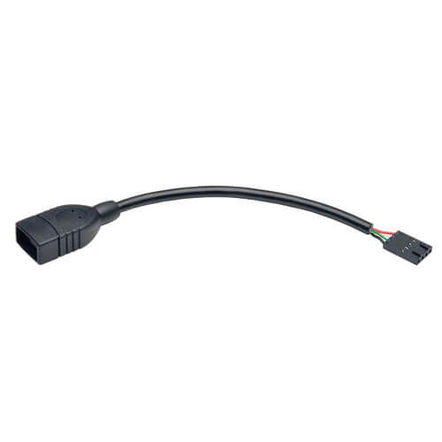Overdoing Assets eel USB 2.0 A Female to USB Motherboard 4-PIN IDC Header Cable, 6-in. | Tripp  Lite