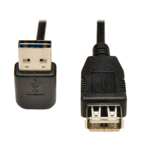 6-in. UR030-06N Tripp Lite Universal Reversible USB 2.0 Hi-Speed Cable Reversible A to 5Pin Mini B M/M 