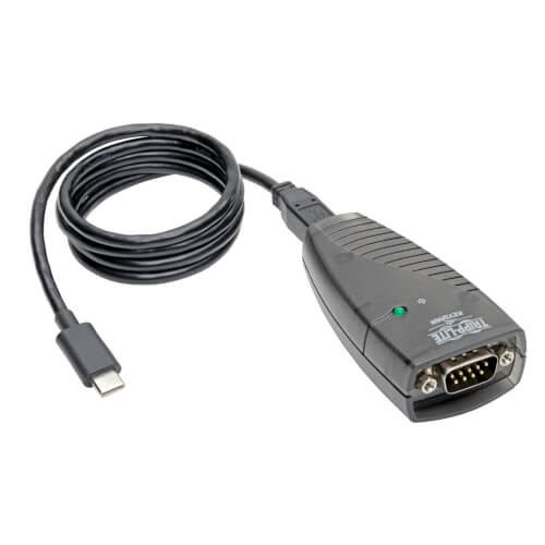 USB-C to Serial Adapter Cable DB9 RS232 - 3-ft Keyspan | Tripp Lite