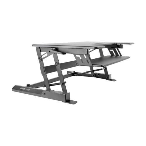 WorkWise Height-Adjustable Sit Stand Desktop Workstation | Eaton