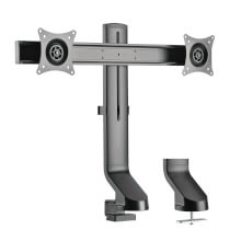 DDR1727DC dual-display monitor arm with desk clamp and grommet