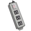 Tripp Lite Waber Industrial Power Strip, 3-Outlet, 6 ft. (1.83 m) Cord, 5-15P, Switch Guard 3SP