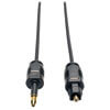 Ultra Thin Toslink to Mini Toslink Digital Optical SPDIF Audio Cable, 3M (9.84 ft.) A104-03M