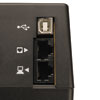USB port allows for automatic files saves and unattended system shutdowns. Tel/DSL jacks protect equipment against data line surges.