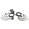 2-Port USB/DVI Cable KVM Switch with Audio, Cables and USB Peripheral Sharing B032-DUA2