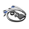 2-Port USB/VGA Cable KVM Switch with Cables and USB Peripheral Sharing B032-VU2