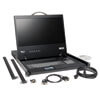 Package includes unit, serial cable, power cord, external VGA terminator and owner's manual. 