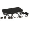 Package includes unit, daisychain cable, daisychain terminator, serial cable, external power supply, rackmount kit and owner's manual.