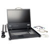 Package includes unit, power cord, serial cable, KVM/console jumper cable and owner's manual. 