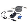 Includes USB server interface unit with virtual media support and 5 ft. shielded patch cable.