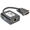 Receiver uses one 24 AWG solid-wire Cat5e/6 cable to connect a DVI display up to 125 ft. from the DisplayPort video source.