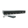 4-Port HDMI Switch Kit, 4K 60 Hz, 4 HDMI Inputs to 1 HDMI over Cat6 Extender, 50 ft., TAA B320-4X1-HH-K1