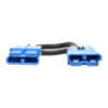 Features Blue 175A DC connectors: one output for the BP48V24-2U battery pack and one input for the SMART5000XFMRXL UPS system.