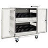 Multi-Device Charging Cart, 32 AC Outlets, Chromebooks and Laptops, Wall-Mount Option, White CSC32ACW
