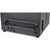 An included power cord manager keeps the charging cabinet's power cord organized and safely clear of the casters.