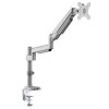 Single-Display Flex-Arm Desktop Clamp for 13” to 34” Displays - USB and Audio Ports, Aluminum DDR1732SAL