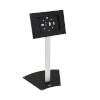 Secure Tablet Mount Floor Stand, Height-Adjustable, Black/Silver DMTBS911