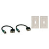 Easy Pull Type-A Connectors - (F/F set of VGA with Faceplates) EZA-VGAF-2