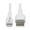 Safe-IT USB-A to Lightning Sync/Charge Antibacterial Cable (M/M), MFi Certified, White, 2 m (6.6 ft.) M100AB-02M-WH