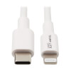 USB-C to Lightning Sync/Charge Cable (M/M), MFi Certified, White, 3 ft. (0.9 m) M102-003-WH