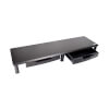 Extra-Wide Dual-Monitor Riser with Storage Drawers, 39 x 11 in., Black, TAA MR4011DTAA