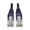 Cat5e 350 MHz Snagless Molded (UTP) Ethernet Cable (RJ45 M/M), PoE - Purple, 3 ft. (0.91 m) N001-003-PU