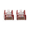 RJ45 male connectors’ snagless design protects the locking tabs from being damaged or broken off during installation.