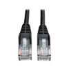 Cat5e 350 MHz Snagless Molded (UTP) Ethernet Cable (RJ45 M/M), PoE - Black, 14 ft. (4.27 m) N001-014-BK