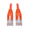 Cat5e 350 MHz Snagless Molded (UTP) Ethernet Cable (RJ45 M/M), PoE - Orange, 25 ft. (7.62 m) N001-025-OR