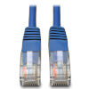 Cat5e 350 MHz Molded (UTP) Ethernet Cable (RJ45 M/M) - Blue, 1 ft. (0.31 m) N002-001-BL