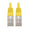 Cat5e 350 MHz Molded (UTP) Ethernet Cable (RJ45 M/M), PoE - Yellow, 2 ft. (0.61 m) N002-002-YW