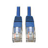 Cat5e 350 MHz Molded (UTP) Ethernet Cable (RJ45 M/M), PoE - Blue, 12 ft. (3.66 m) N002-012-BL
