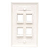 N042-001-04-WH back view small image | Faceplates & Boxes