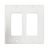 Safe-IT Double-Gang Antibacterial Wall Plate, Decora Style, Ivory, TAA N042DAB-002-IV