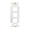 Safe-IT 3-Port Antibacterial Wall-Mount Insert, Decora Style, Vertical, Ivory, TAA N042DAB-003V-IV
