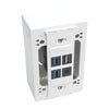 Complete in-wall applications, compatible with mid-sized and standard single-gang wall plates, including Tripp Lite's N080-series.