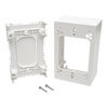 Package includes single-gang surface-mount junction box and mounting hardware. 